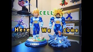 YUME MRC 1/6 Dragon Ball Z Super Saiyan Vegeta Resin Statue! Unboxing review- dbz figure