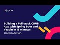 Full-stack CRUD App with Spring Boot and Vaadin in 15 Minutes | Jmix in Action