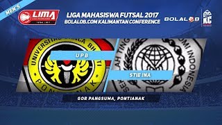 UPB VS STIE INA di LIMA Futsal Bolalob Kalimantan Conference 2017