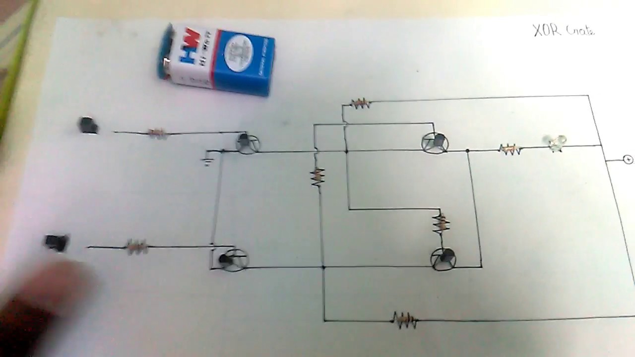 XOR Logic Gate Using Transistor.[Eng Subtitle]. - YouTube