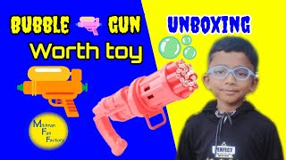 Unboxing the Most Fun Bubble Gun Ever! Gatling Bubble Gun Review by A.K MITHRAN | kids Toy Review 🔫🫧