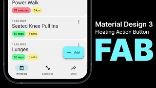 FAB (material design 3 component) prototype (Figma Tutorial)