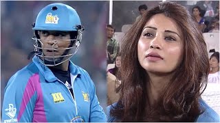 Daisy Shah Upset With Samir Kochhar's Wicket In The Very First Over Against Telugu Warriors