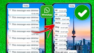 Khôi phục tin nhắn đã xóa Whatsapp (Phương pháp mới 2024) | Cách xem tin nhắn đã xóa trên Whatsapp