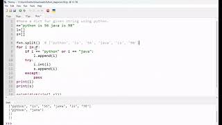 Make a dict for given string using python code diagnosis