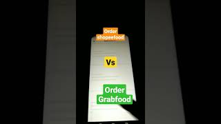 Order shopeefood vs grabfood merchant #short #shorts #grabfood