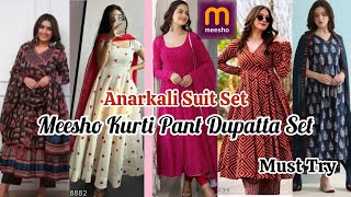 Meesho Cotton Kurta Pant Dupatta | Latest Collection 2025 🌸 Meesho Anarkali Set \u0026 Salwar Suit 😍 #yt