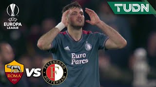¡INCREÍBLE lo que se pierde Santi Giménez! | Roma 2-1 Feyenoord | UEFA Europa League 22/23 4tos |