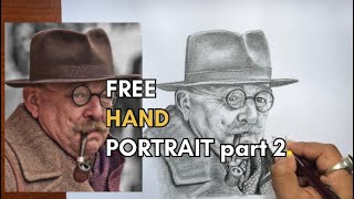 PORTRAIT OF AN OLD MAN part 2 | TIME LAPSE VIDEO #art #drawing #portrait