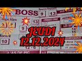 boss  JEUDI 12 décembre 2024💲💲pronostic 💲💲base solide