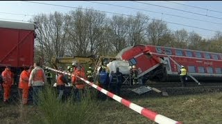 Drei Tote bei Zugunglück in Hessen