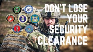 Can I Lose My Security Clearance Keep Your Clearance Security Clearance Process