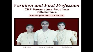 Vestition and First Profession CHF Pavanatma Province Kalletumkara