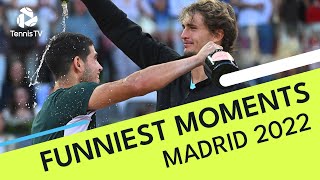 Nadal Forgets Score & Alcaraz Covered In Champagne! | Funniest Moments from Madrid 2022