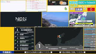 【緊急地震速報（予報）】山梨県東部・富士五湖　最大震度3