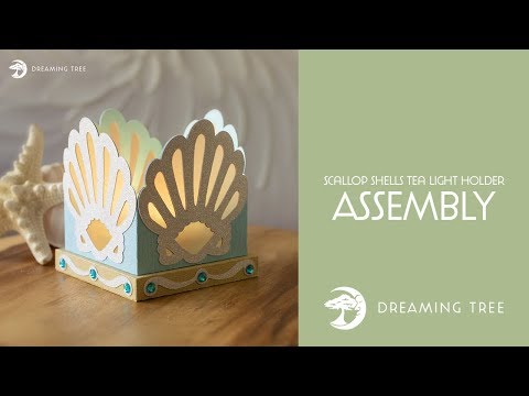 Free SVG - Scallop Shells Tea Light Holder - Assembly Tutorial Free SVG - Scallop Shells Tea Light Holder - Assembly Tutorial
