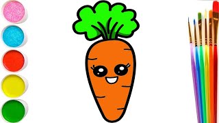 Draw a picture of a Carrot,сәбіздің суретін салу,Hарисуй Морковь,dessiner une Сarotte ارسم صورة جزرة