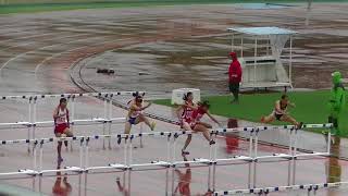 20170915_県高校新人大会_女子100mH_予選3組