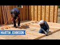 Framing and Raising Non-Load Bearing Interior Walls | Off Grid Cabin Build #19