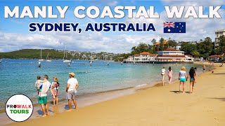 Manly, Australia Scenic Coastal Walk - 4K with Captions - Treadmill Exercise Wor