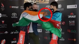 Azerbaijani fighter taught the lesson of his opponent who punched him