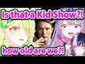 Fauna Was Shocked By Biboo's Childhood Show ft  Shiori & Kaela 【Hololive】