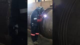 2mm stainless steel pipes-MiG welding-downhill method #migwelding #stainlesssteel #pipewelding