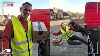 When Delivery Drivers Messed With The WRONG Guard Dogs!
