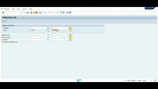 MM60 - List of Material in SAP
