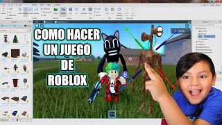 COMO CREAR UN JUEGO DE ROBLOX | EL BOSQUE DEL TERROR DE KARIM JUEGA | Juegos Karim Juega