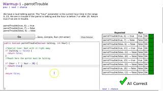 Codingbat - parrotTrouble (Java)