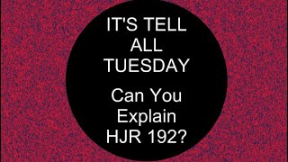 How Did HJR-192 Change Our World? ￼