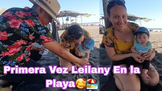 LEILANY Disfruto De La Playa Por Primera Vez Junto A Sus Papas Canche Y Juandiego🥰