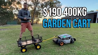 Can this Remote Controlled Mower Tow Me Around? Vevor Garden Cart Review