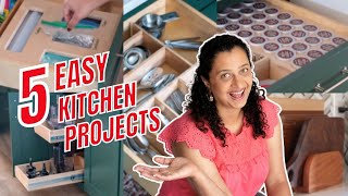 5 Easy DIY Kitchen Organization Projects You Can Build in an Afternoon