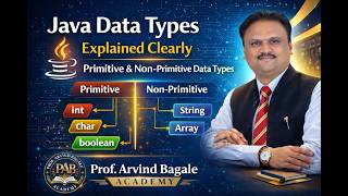 Java Data Types Explained Clearly | Primitive & Non-Primitive Data Types | Prof.ArvindBagale Academy