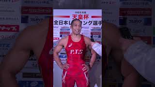 令和6年度全日本レスリング選手権大会優勝インタビュー　G87阪部創選手