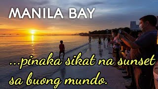 MANILA BAY WHITE SAND BEACH DINUMOG NG MGA TAO //PINAKA SIKAT NA SUNSET SA BUONG MUNDO