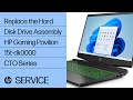 Replace the Hard Disk Drive Assembly | HP Gaming Pavilion 15t-dk0000 CTO Series | HP