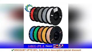 10KG/22LBS Multicolor PLA filament 1KG/Roll 1.75mm For 3D Printer Material for 3D Printing 3D Printe