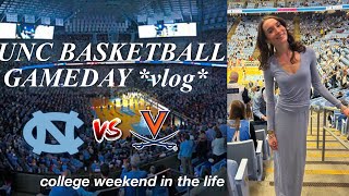 UNC BASKETBALL VLOG (UNC vs. UVA) : gameday weekend in my life!