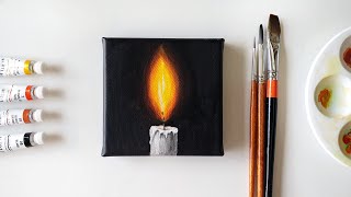 How to Paint Candlelight with Acrylics / #89