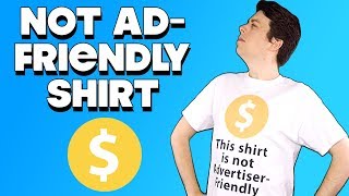 YouTube Flags Not Advertiser-Friendly Merch - FUNKY MONDAY