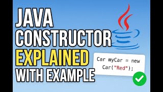 Java Constructor Explained With Animation | Beginner-Friendly Tutorial