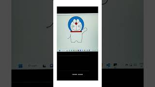Draw Doraemon Using Python Turtle 😍|| Python turtle tutorial #shorts