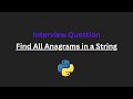 Find All Anagrams in a String - Leetcode 438 - Python