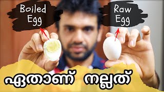 Raw Egg v/s Cooked Egg | പച്ചമുട്ട നല്ലതാണോ ? | Which one is more Healthy | Thuglife Mallu Fitness