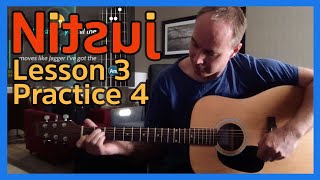 Nitsuj Learning Guitar. Lesson 3 Practice 4 Justin Guitar Beginner Course 2020