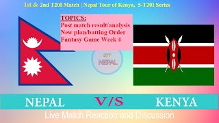 Nepal vs Kenya | 1st T20I and 2nd T20I Analysis and Plan for 3rd T20I | Fantasy Premier League GW4