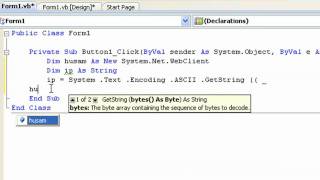 Visual Basic 2008 External IP Tutorial "Modem IP"